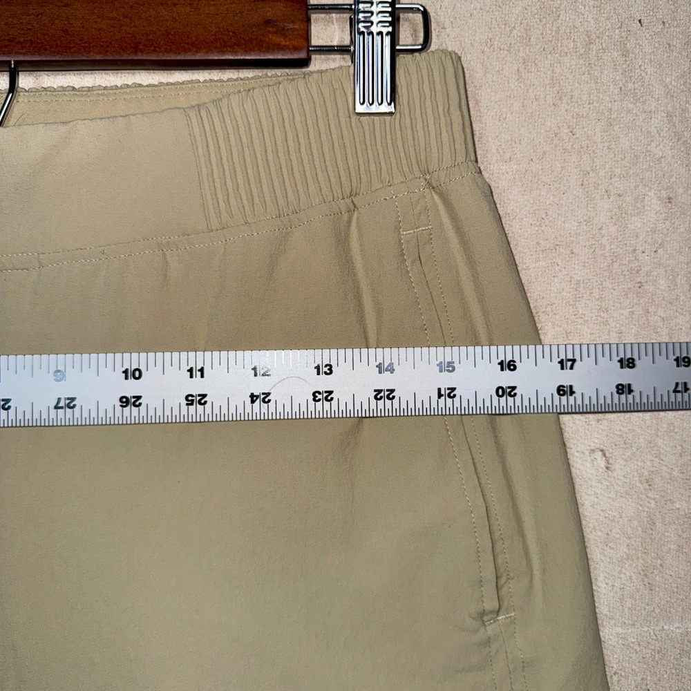 Lululemon Stretch Woven Wide Leg High Rise Pant Tan Khaki LW5FF3S Womens Size M - Picture 10 of 11